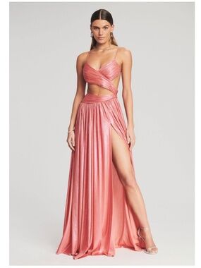 thalia metallic peridot maxi dress Thalia Dress